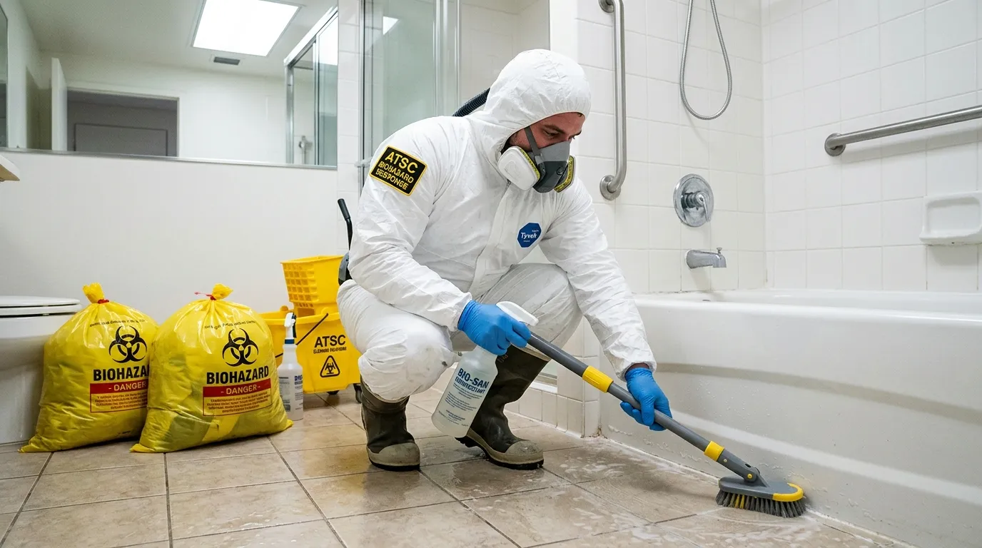 Decontamination equipment deployed for Blood Cleanup in Stockbridge